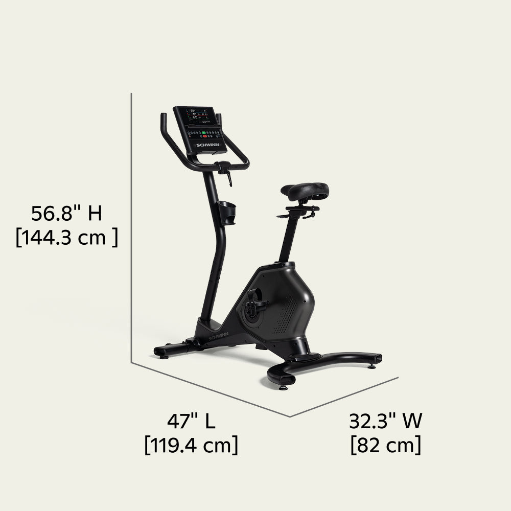 190 Upright Bike Dimensions