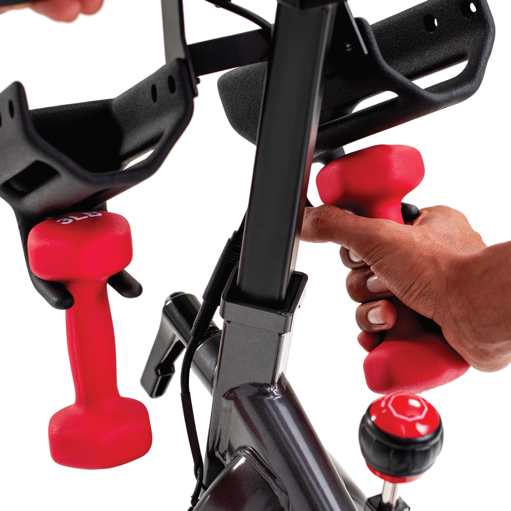 Schwinn IC4 Bike with Dumbbells