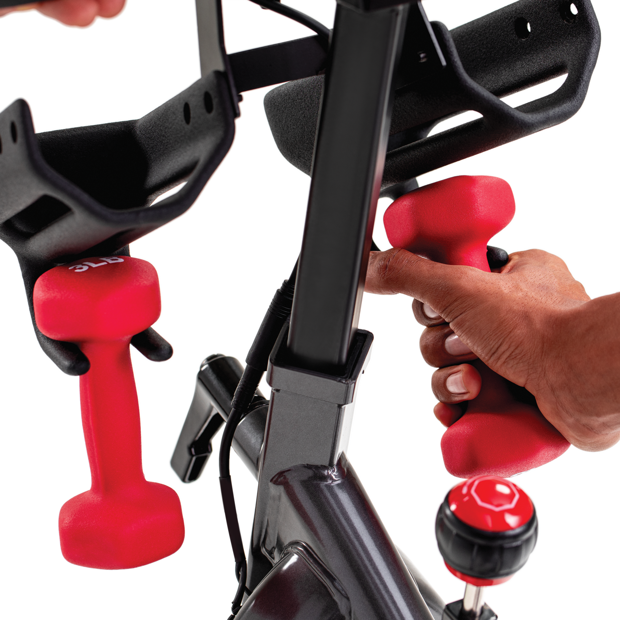 Schwinn IC4 Bike with Dumbbells