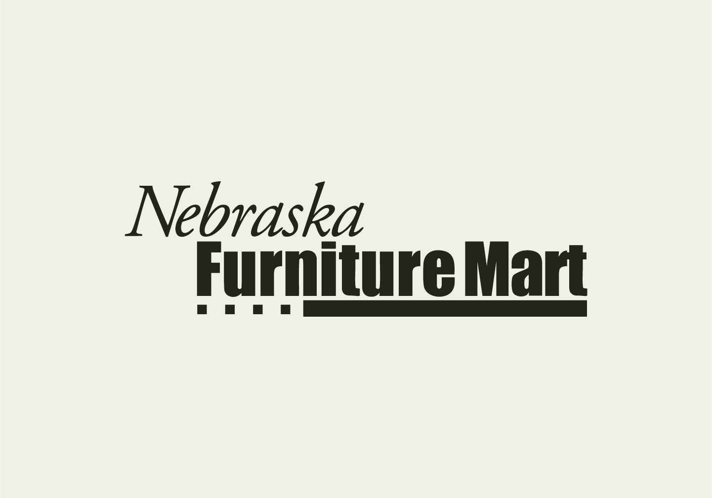 Nebraska Furniture Mart logo on a white background