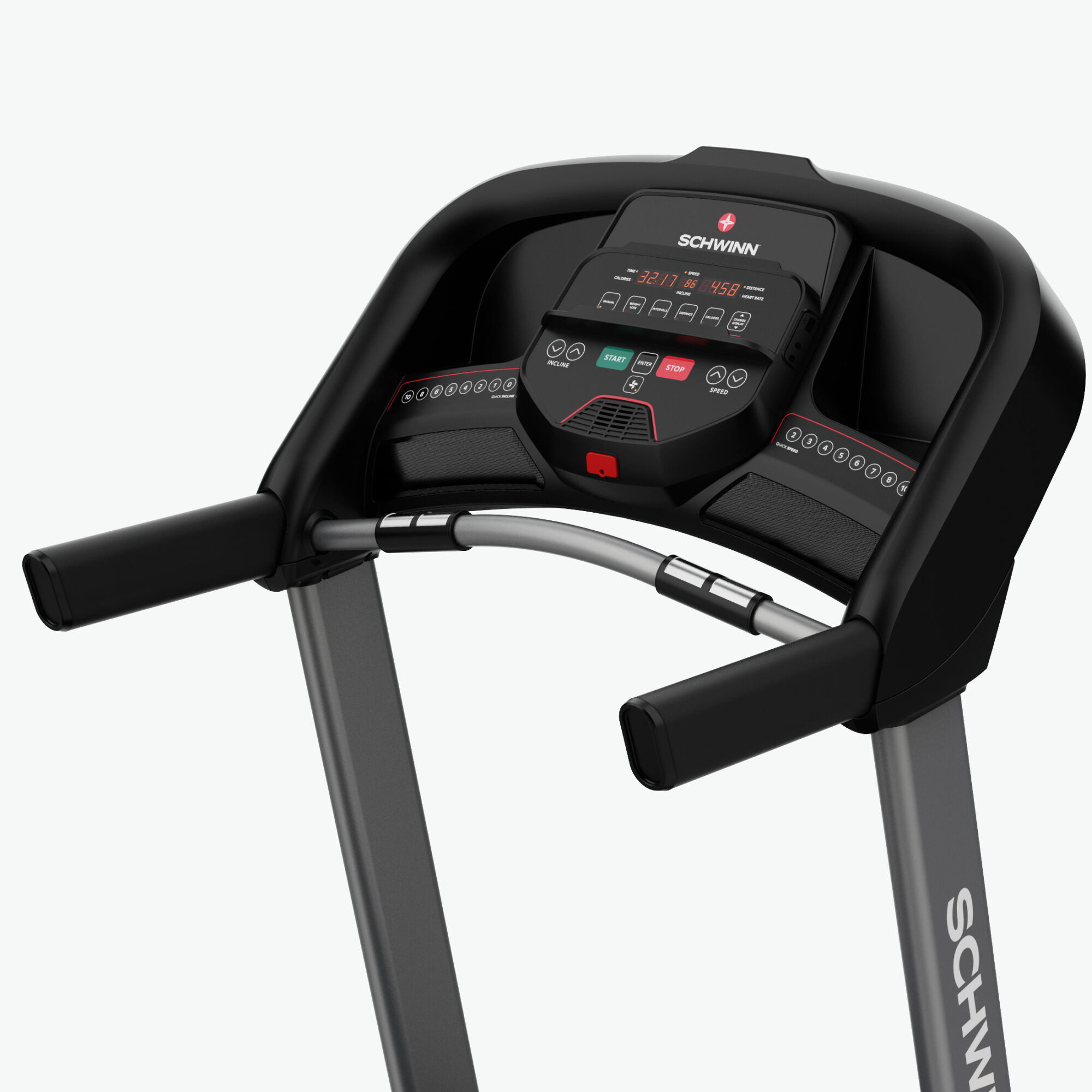 Schwinn SFT4.1 Treadmill Console - default view