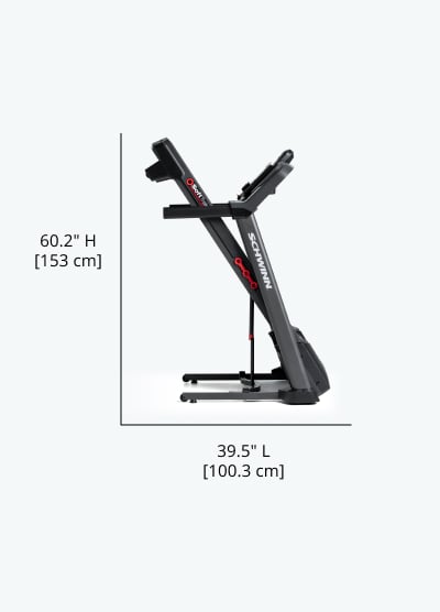 810 Treadmill Folded Dimensions  - Length 44.5 inches, Width 39.6 inches, Height 70 inches