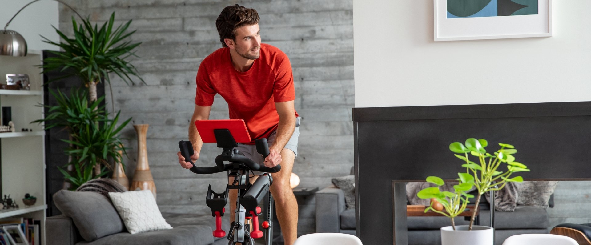 Man exercising on the IC4 Bike.